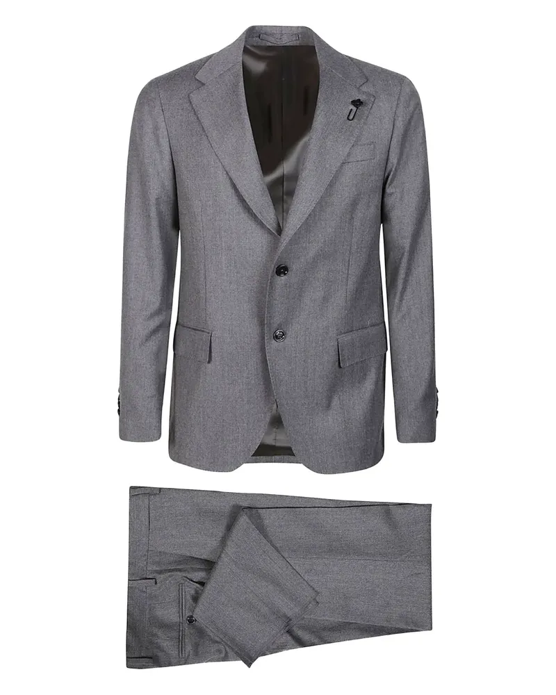LARDINI buttoned wool suit - Grau Grau
