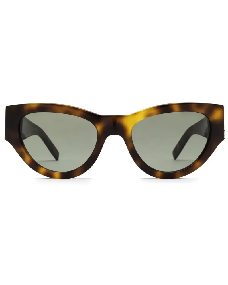 Saint Laurent Cat-Eye-Sonnenbrille in Schildpattoptik - Braun Braun