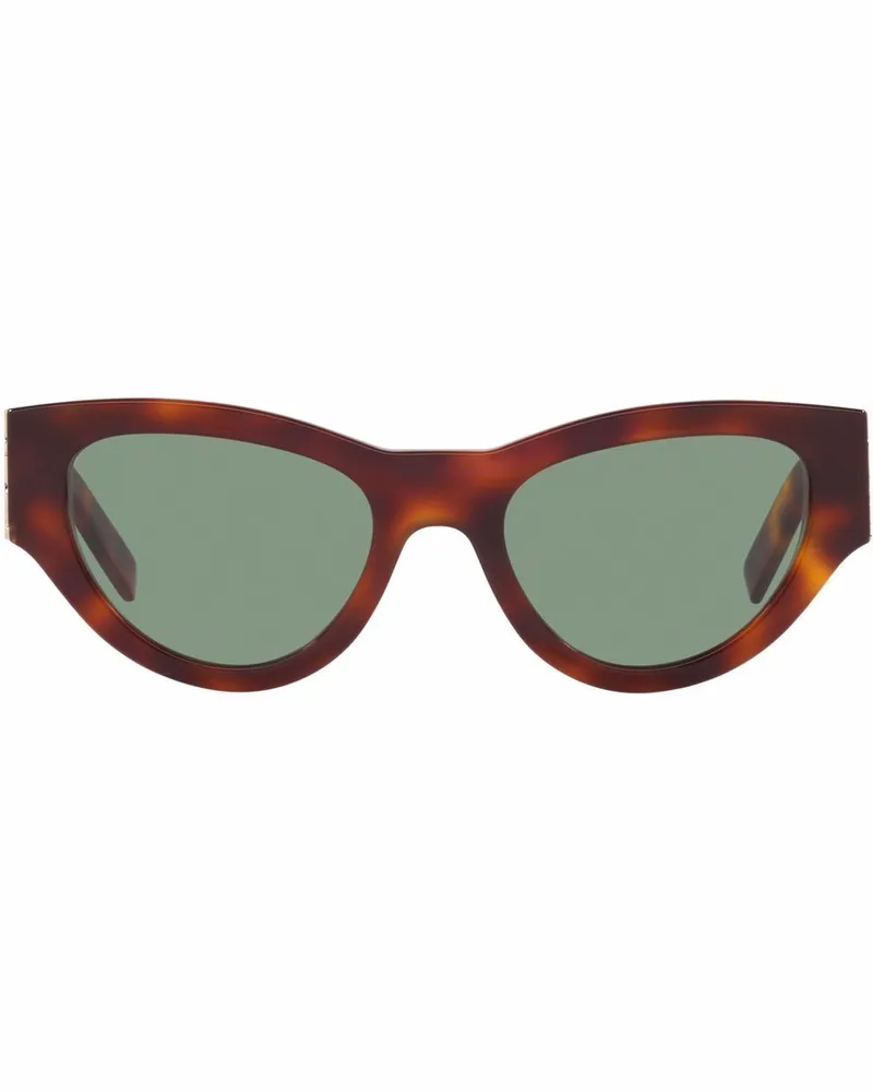 Saint Laurent Cat-Eye-Sonnenbrille in Schildpattoptik - Braun Braun