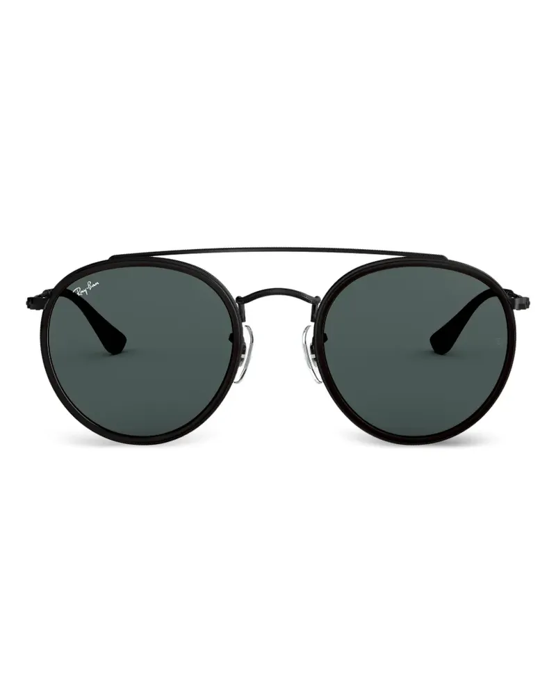 Ray Ban round-frame double-bridge sunglasses - Schwarz Schwarz