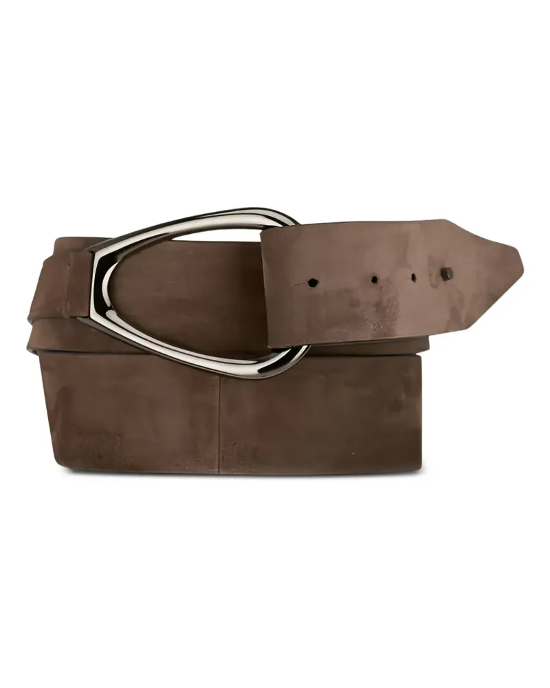 Brunello Cucinelli Gürtel mit dreieckiger Schnalle - Braun Braun