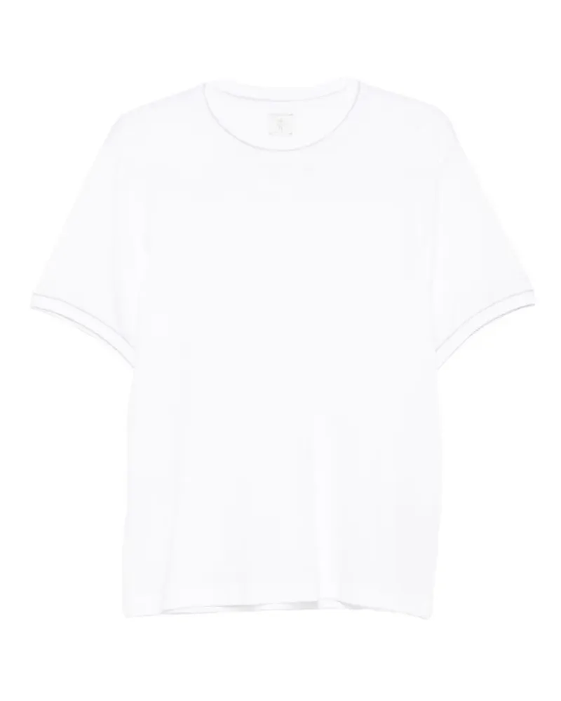 Eleventy T-Shirt mit Rundhalsausschnitt - Weiß Weiß