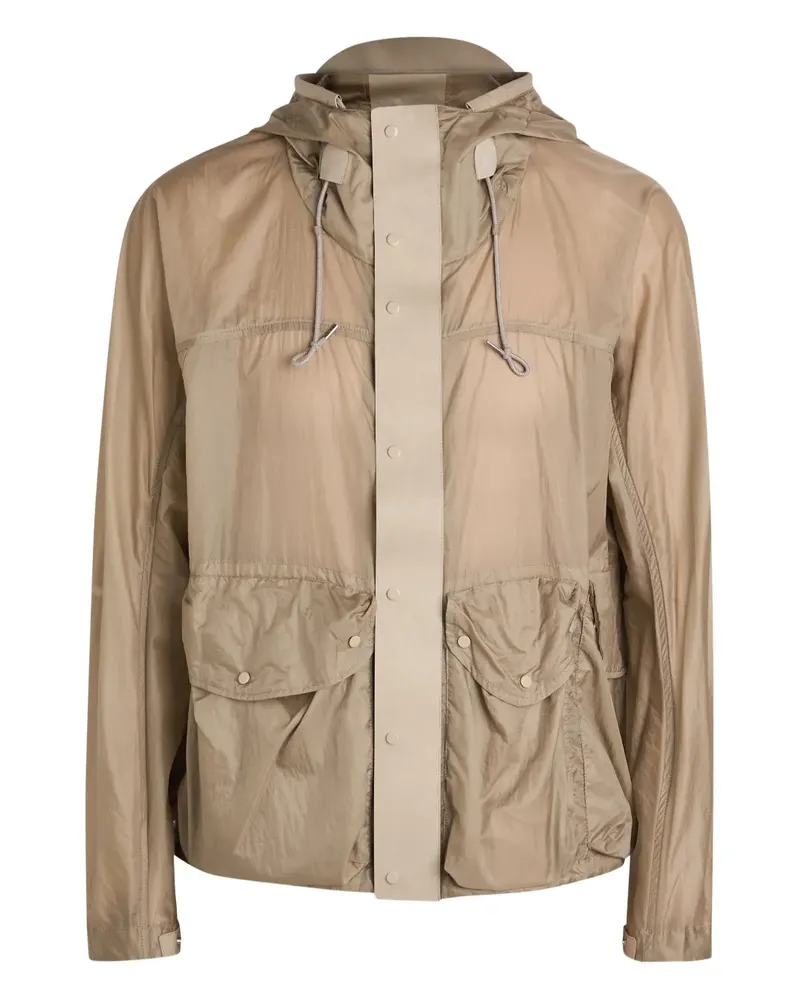 Ten c Skye hooded flap-pocket jacket - Nude Nude