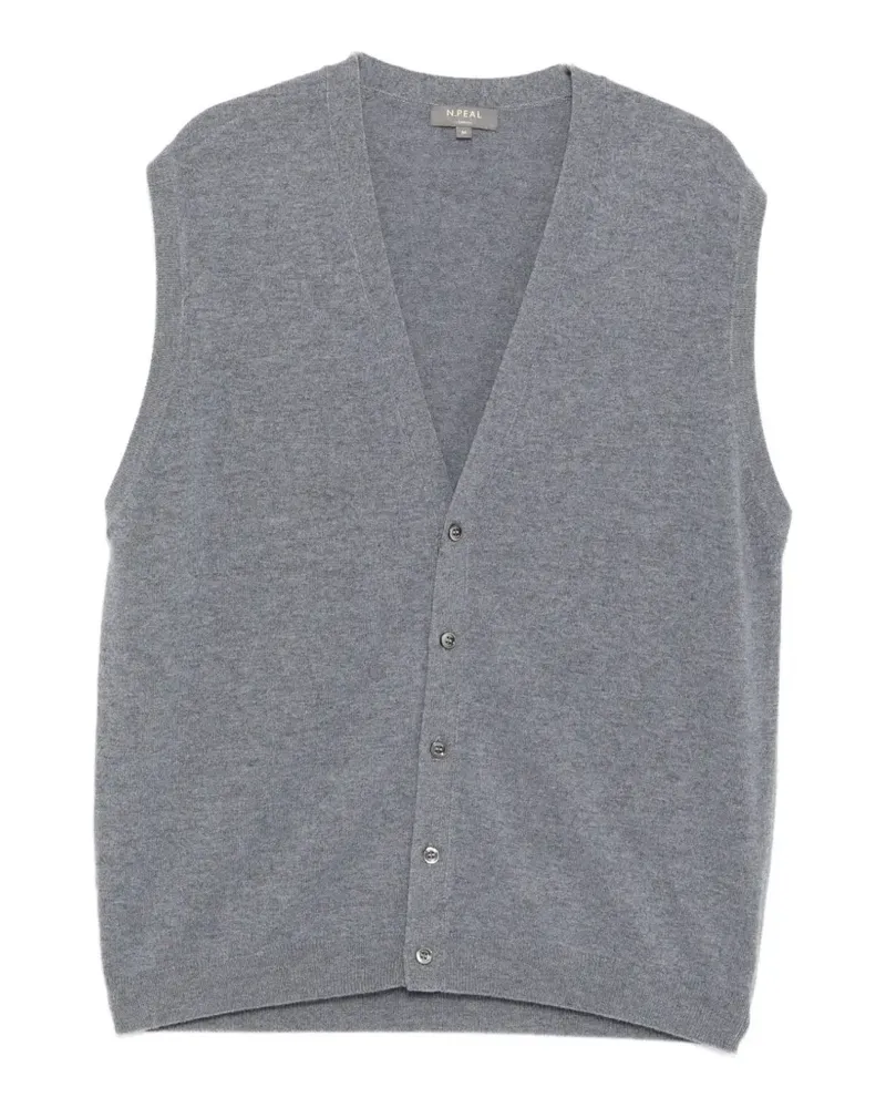 N.Peal Weste aus Kaschmir - Grau Grau