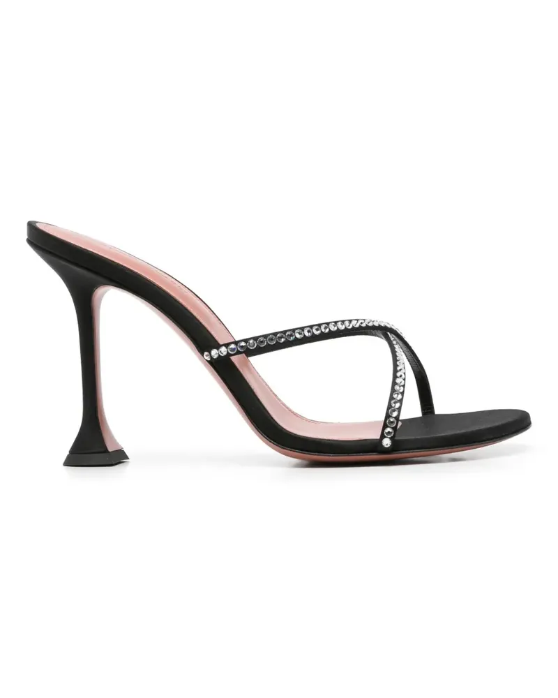 Amina Muaddi Sally heeled sandals - Schwarz Schwarz