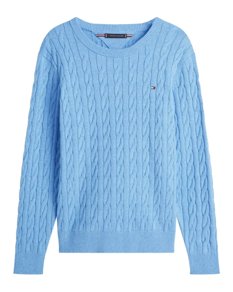 Tommy Hilfiger cable-knit cotton sweater - Blau Blau
