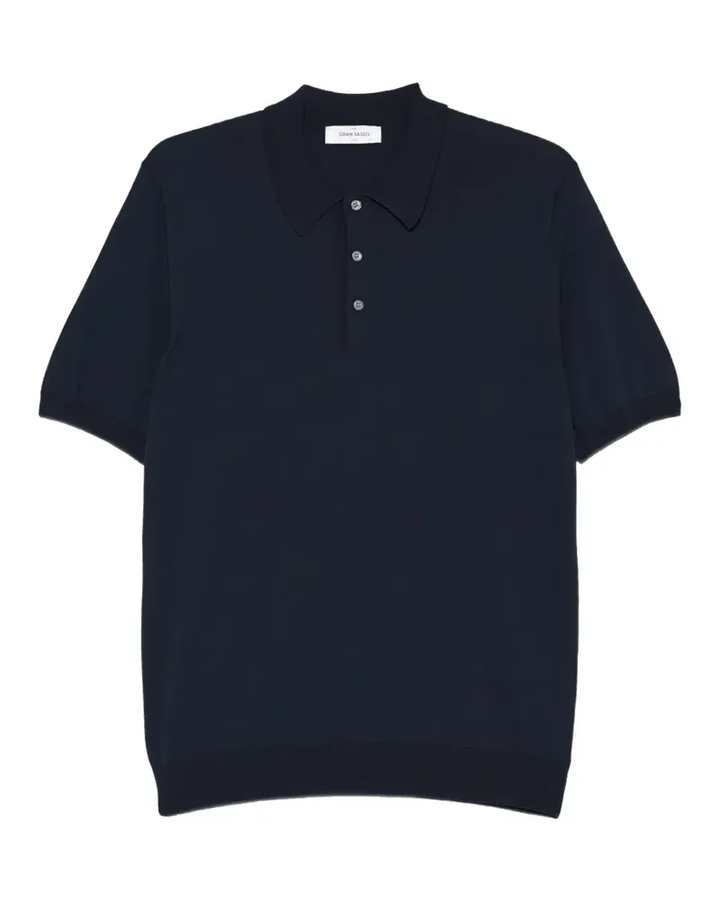 Gran Sasso buttoned short-sleeved polo shirt - Blau Blau