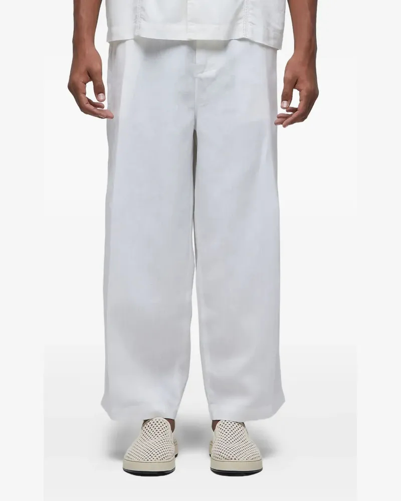 Osklen Leinenhose mit weitem Bein - Weiß Weiß