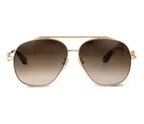Getönte Pilotenbrille - Gold