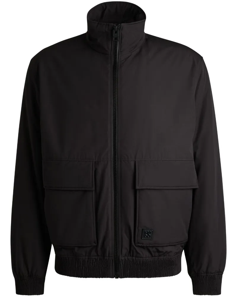 HUGO BOSS Gefütterte Bomberjacke - Schwarz Schwarz