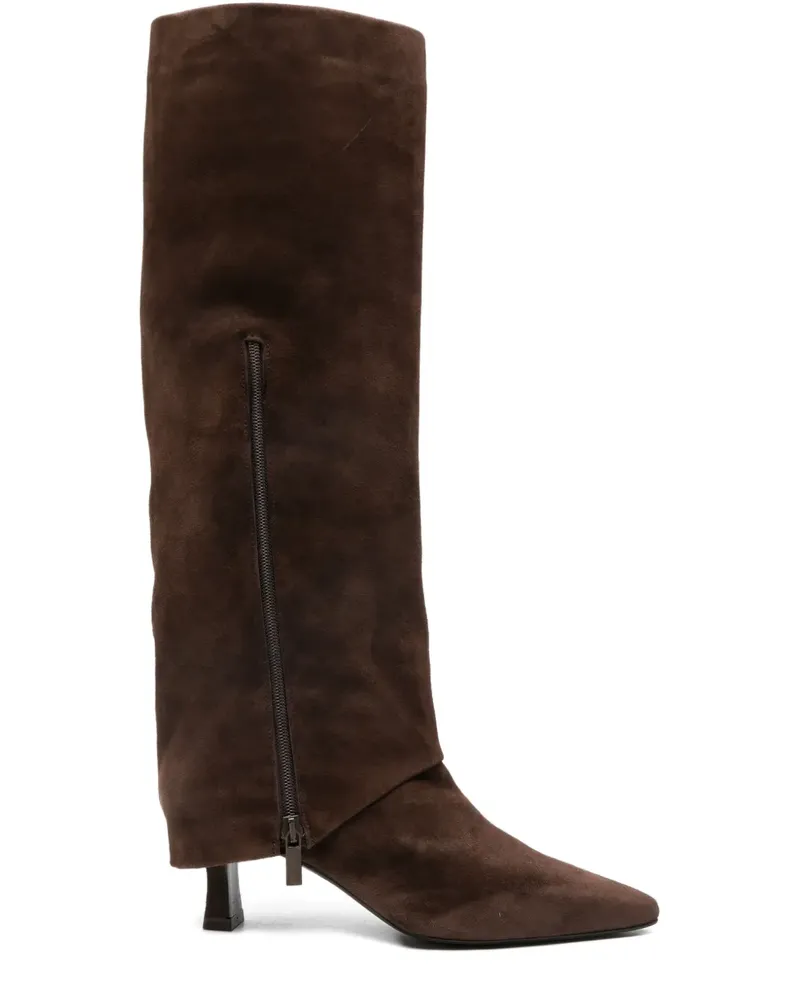 The Seller Stiefel mit spitzer Kappe 60cm - Braun Braun