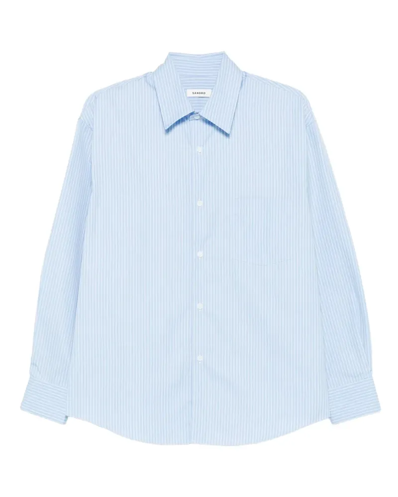 Sandro Gestreiftes Hemd - Blau Blau