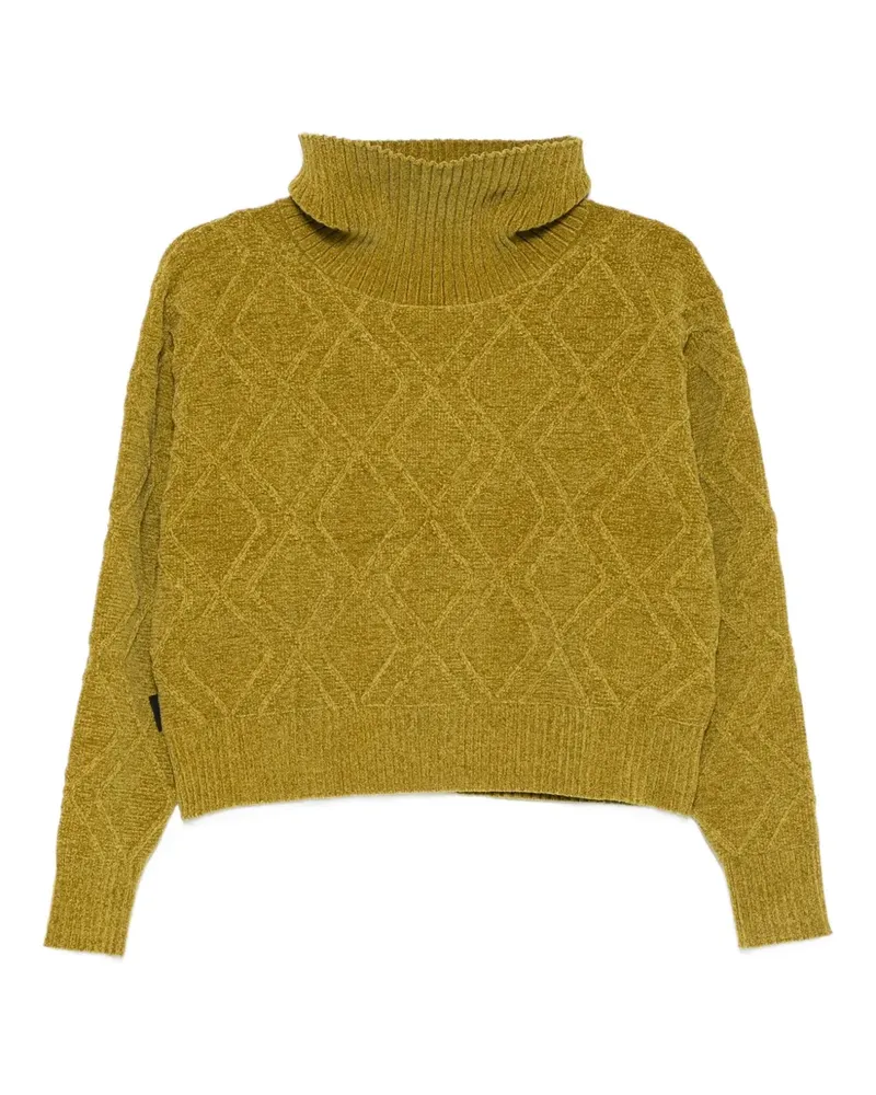 Roberto Ricci Designs diamond-knit high-neck sweater - Gelb Gelb