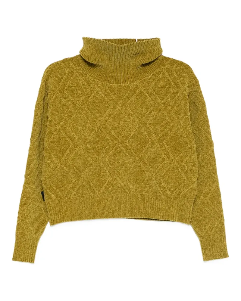 Roberto Ricci Designs diamond-knit high-neck sweater - Gelb Gelb