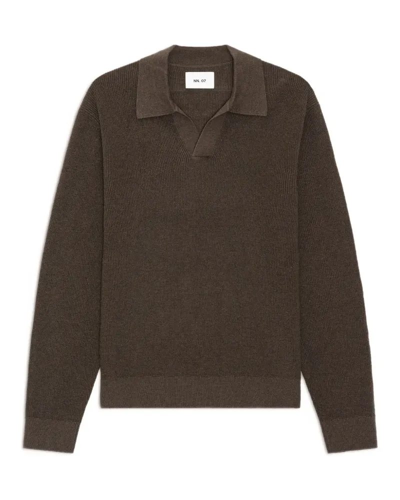 NN 07 Hope polo-collar sweater - Braun Braun