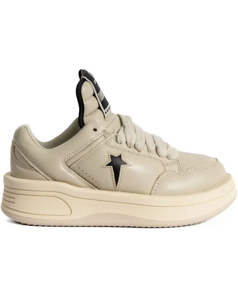 Converse Turbowin OX Plateau-Sneakers mit Sternverzierung - Nude Nude