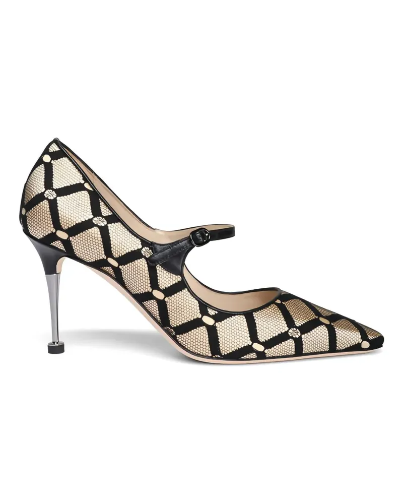 Manolo Blahnik Gemusterte Aleka Pumps - Schwarz Schwarz