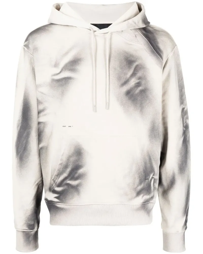 Heliot Emil Hoodie mit abstraktem Print - Braun Braun