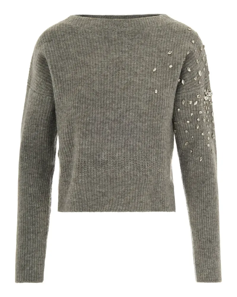 Liu Jo Verzierter Pullover - Grau Grau