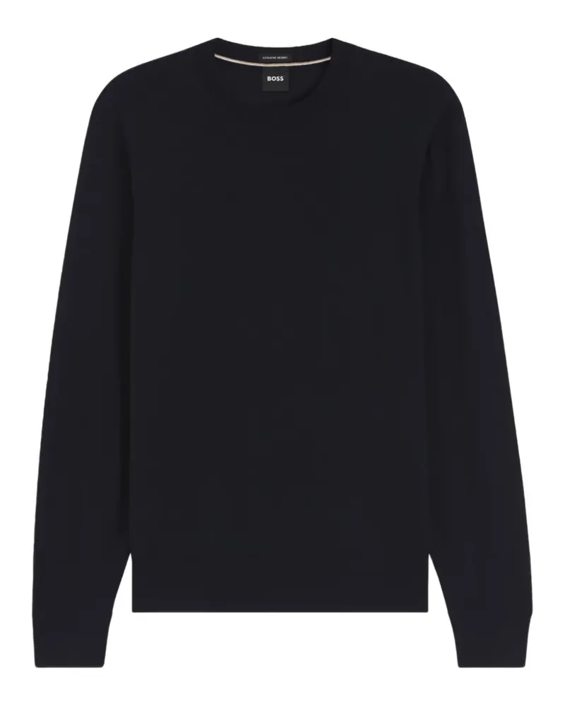HUGO BOSS Pullover mit rundem Ausschnitt - Blau Blau