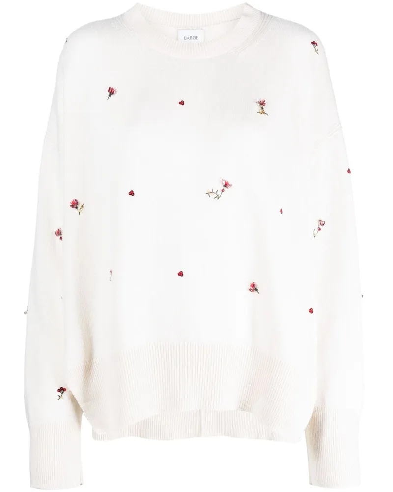 Barrie Bestickter Pullover - Nude Nude