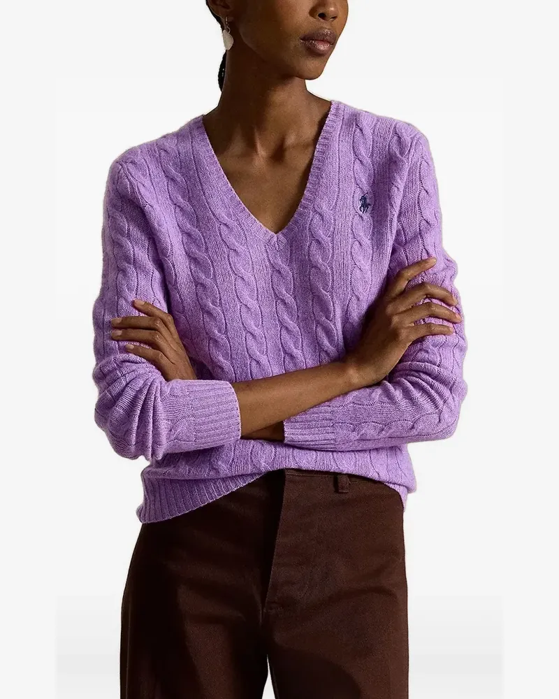 Ralph Lauren Pullover mit V-Ausschnitt - Violett Violett