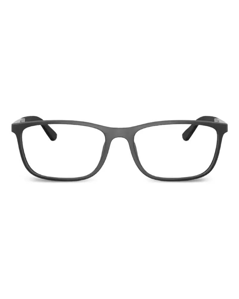 Emporio Armani Brille mit eckigem Gestell - Schwarz Schwarz