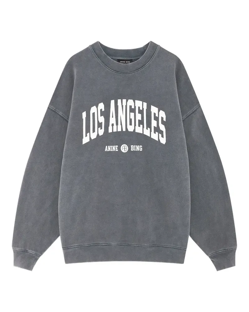 Anine Bing Miles Sweatshirt Los Angeles University - ausgewaschenes Grau Grau