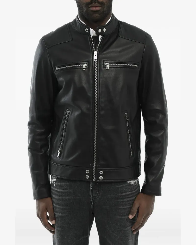 Diesel leather jacket - Schwarz Schwarz