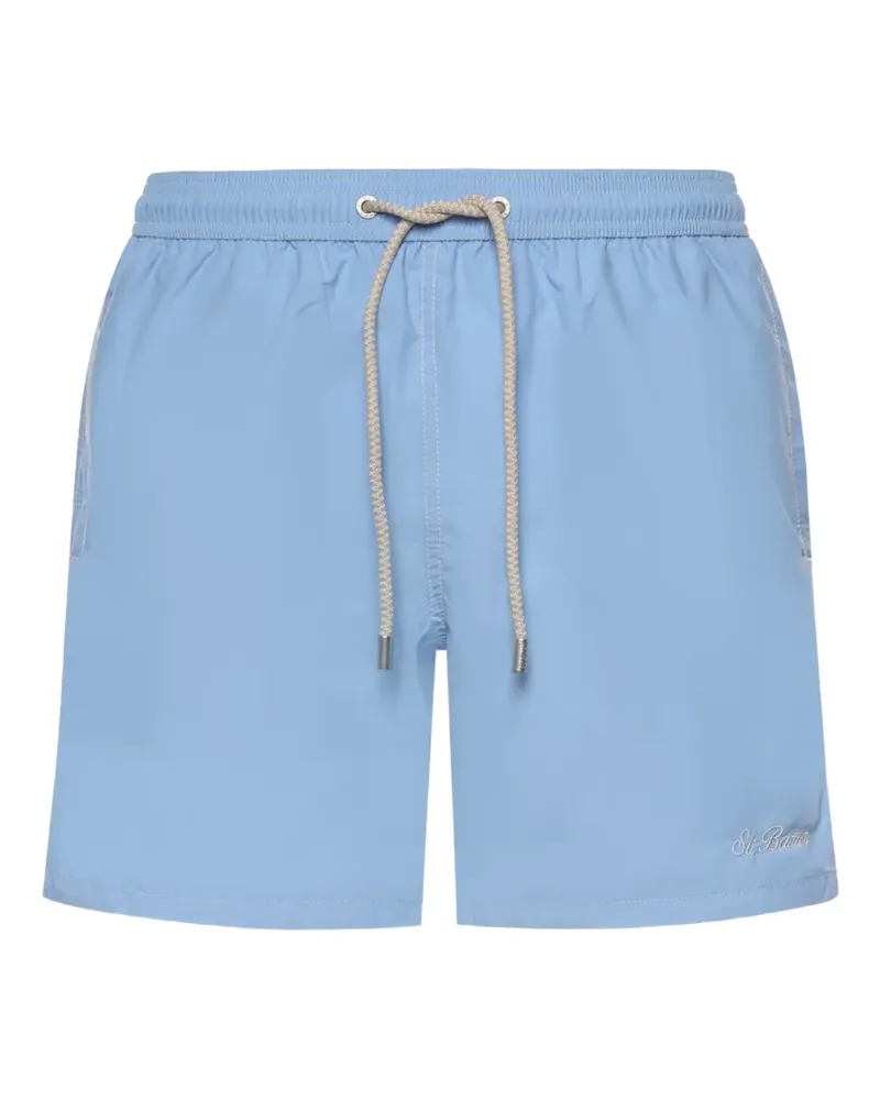 MC2 Saint Barth logo-embroidered drawstring swim shorts - Blau Blau
