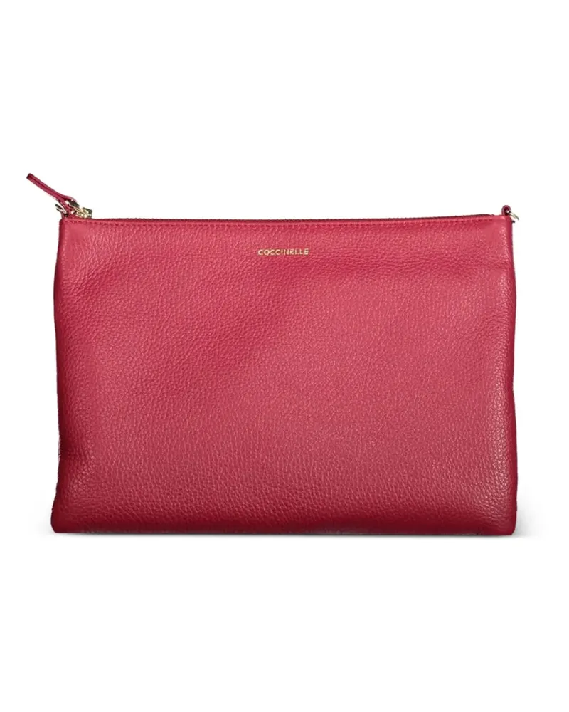 Coccinelle grained leather tote bag - Rot Rot