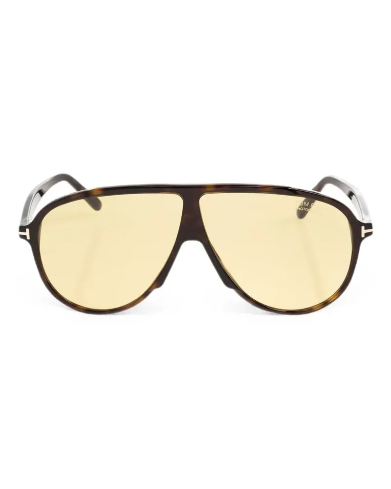 Tom Ford Vladimir pilot-frame sunglasses - Braun Braun