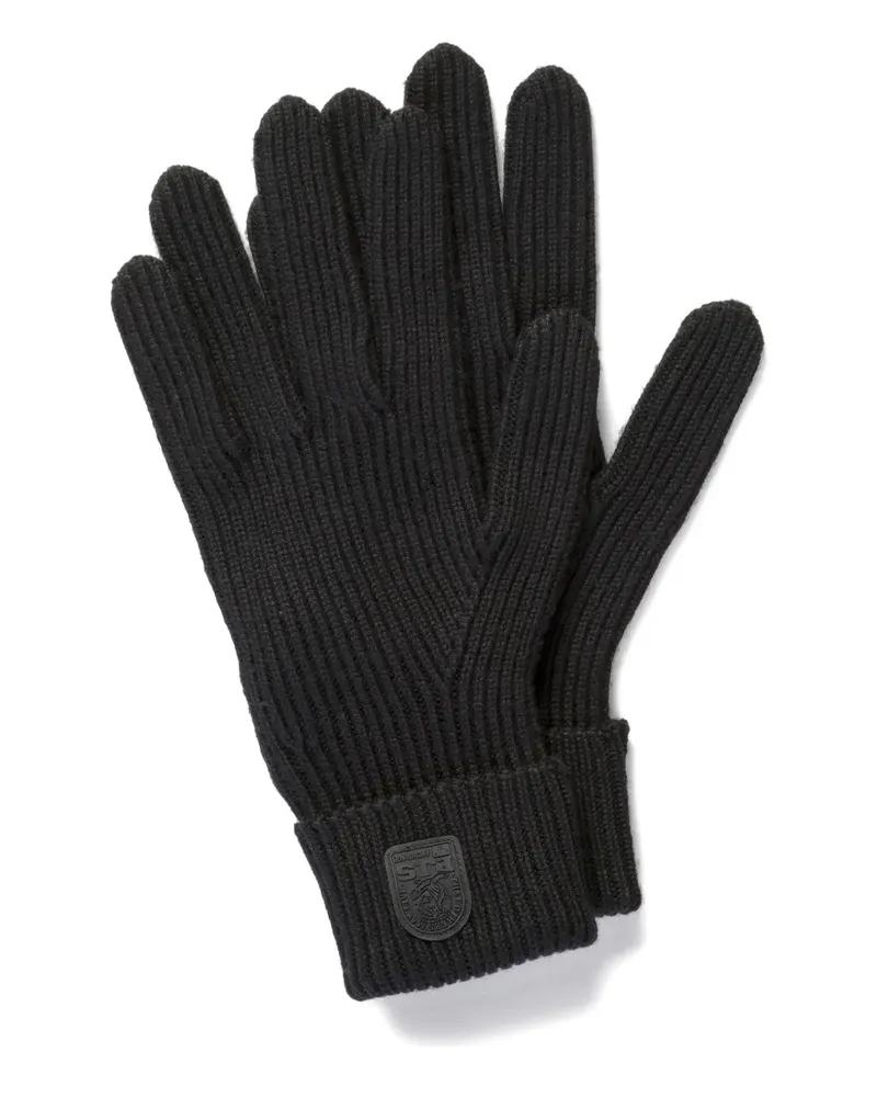 Parajumpers Handschuhe aus geripptem Strick - Schwarz Schwarz