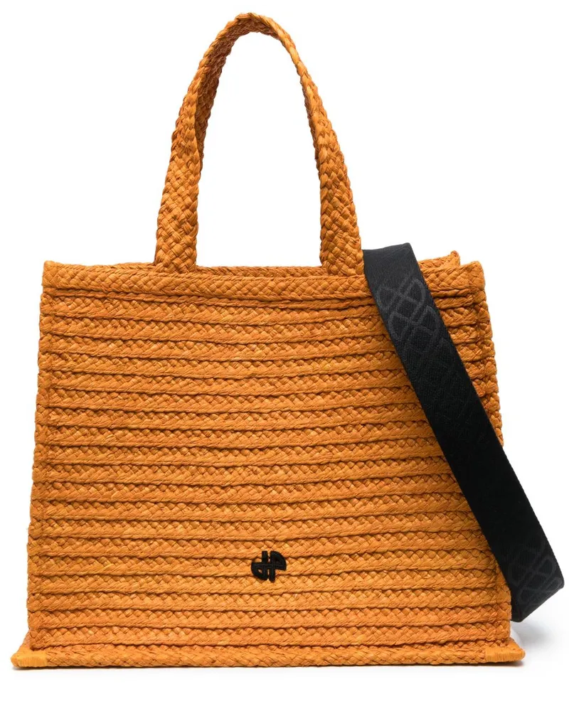 Patou Shopper aus Bast Orange