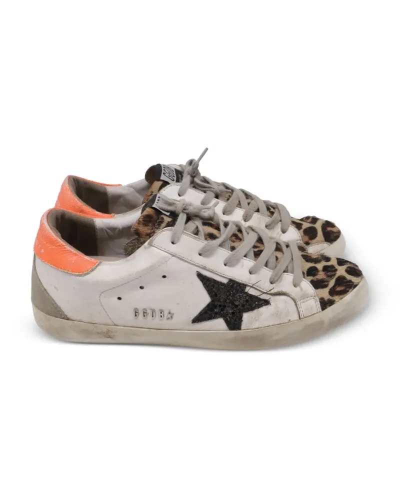 Golden Goose 2020 Super-Star leopard-print sneakers - Weiß Weiß