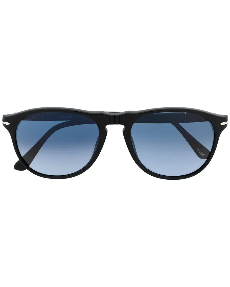 Persol Eckige Sonnenbrille - Schwarz Schwarz