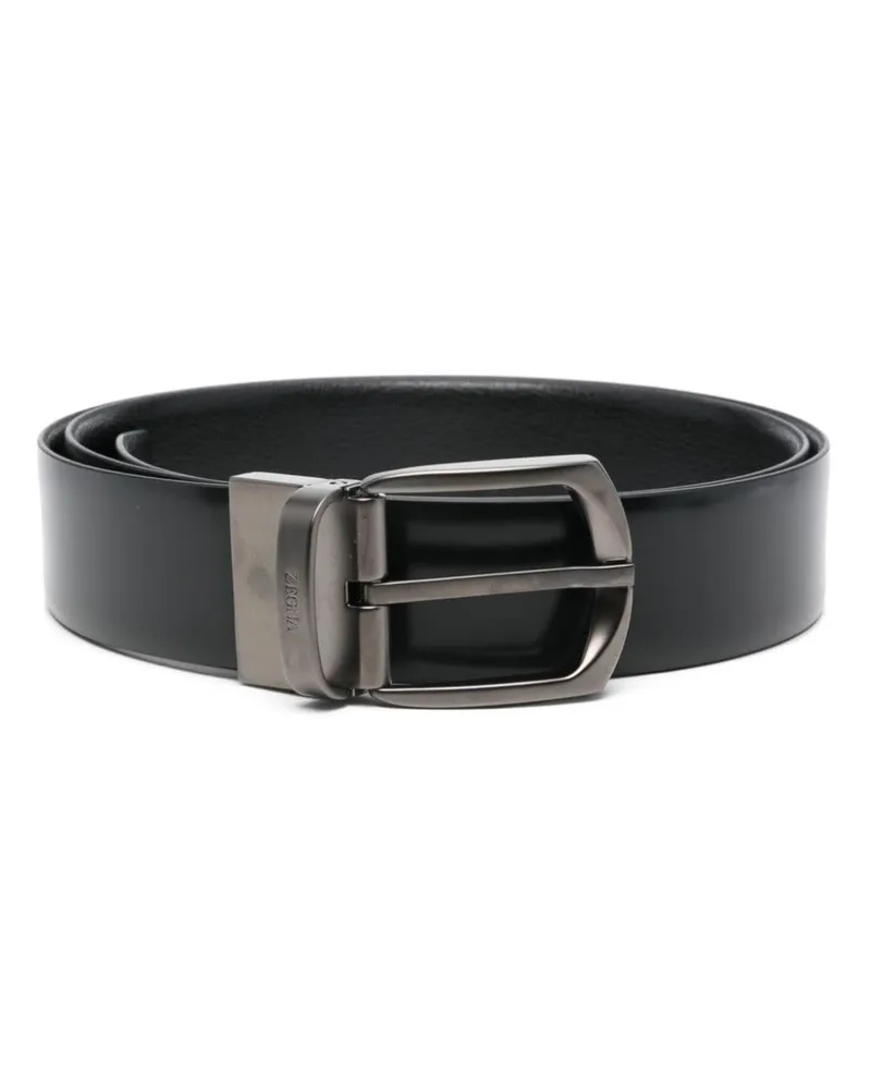 Ermenegildo Zegna Wendbarer Gürtel - Schwarz Schwarz