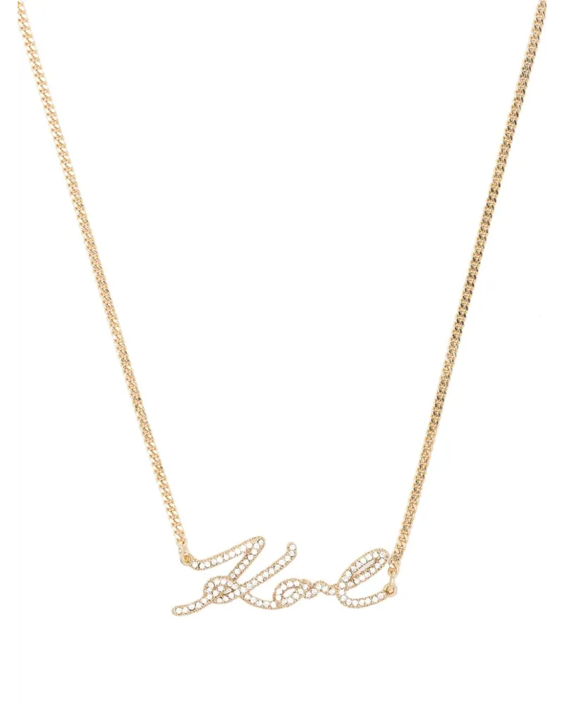 Karl Lagerfeld K Signature Halskette Gold