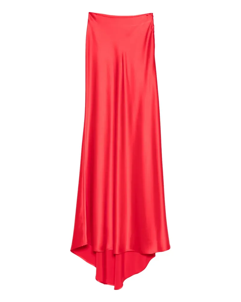 Kiton Asymmetrischer Maxirock - Rot Rot