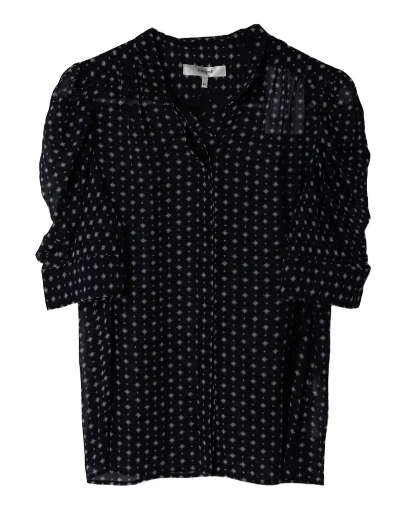 Frame Denim tie print top - Blau Blau