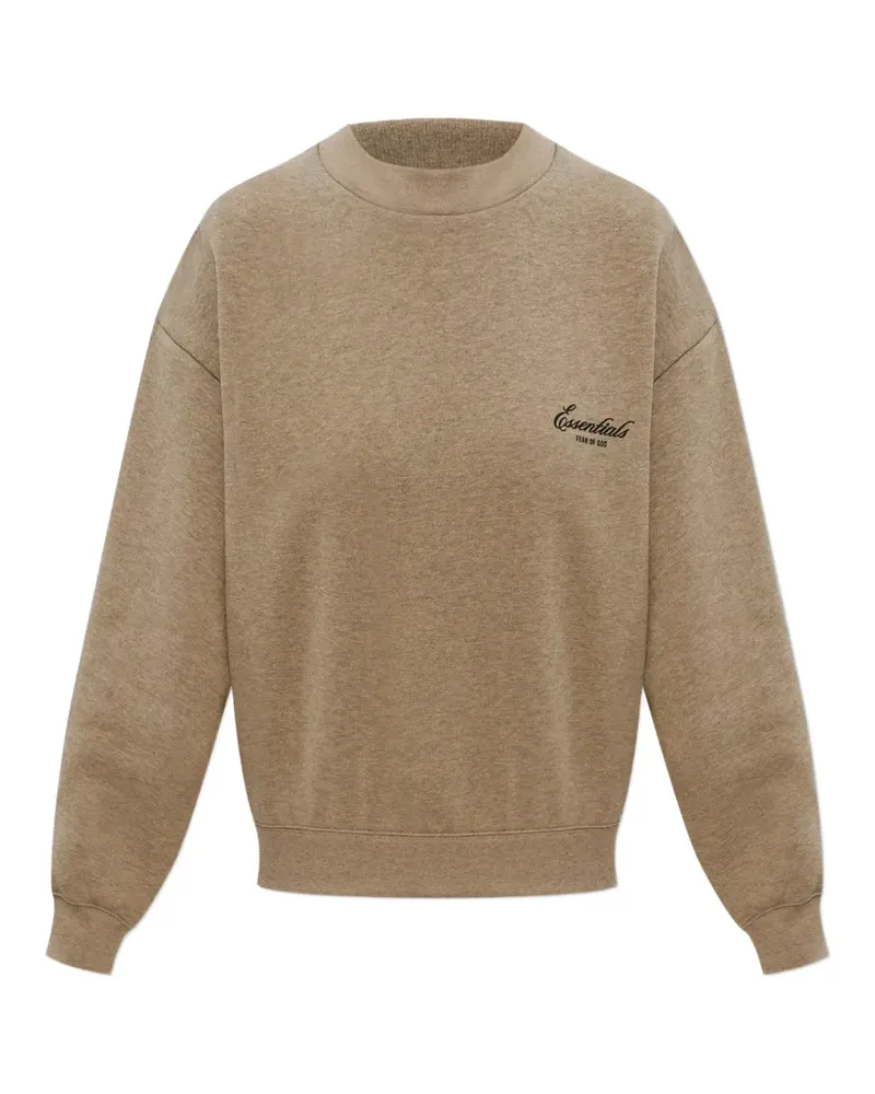 Fear of God Essentials logo-print sweatshirt - Nude Nude