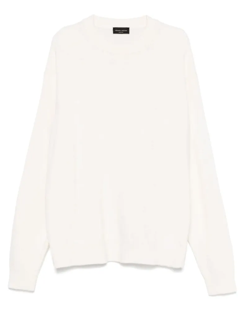 Roberto Collina Klassischer Pullover - Weiß Weiß