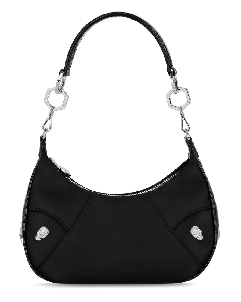 Philipp Plein Crocco Schultertasche - Schwarz Schwarz