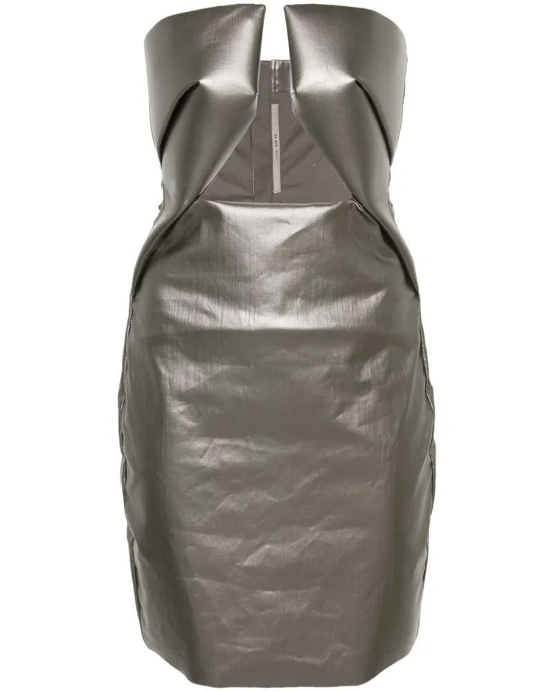 Rick Owens Schulterfreies Minikleid - Grau Grau