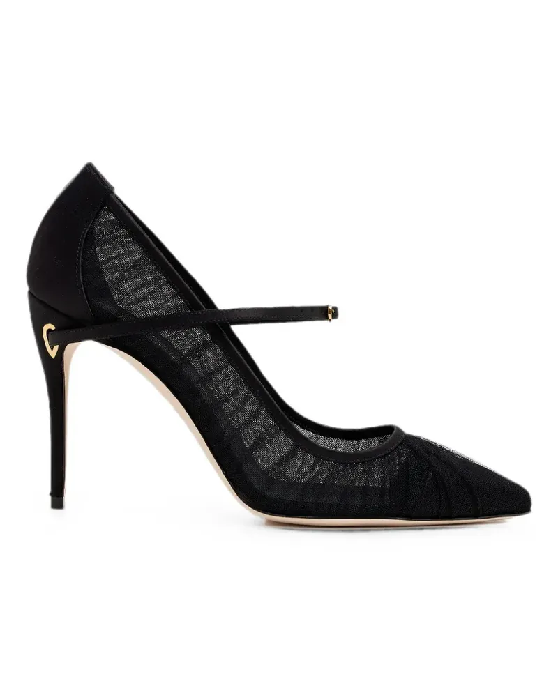 Jennifer Chamandi Lorenzo mesh-panelled pumps - Schwarz Schwarz