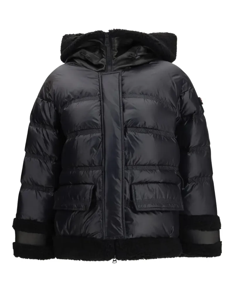 Peuterey faux-fur trim puffer jacket - Schwarz Schwarz