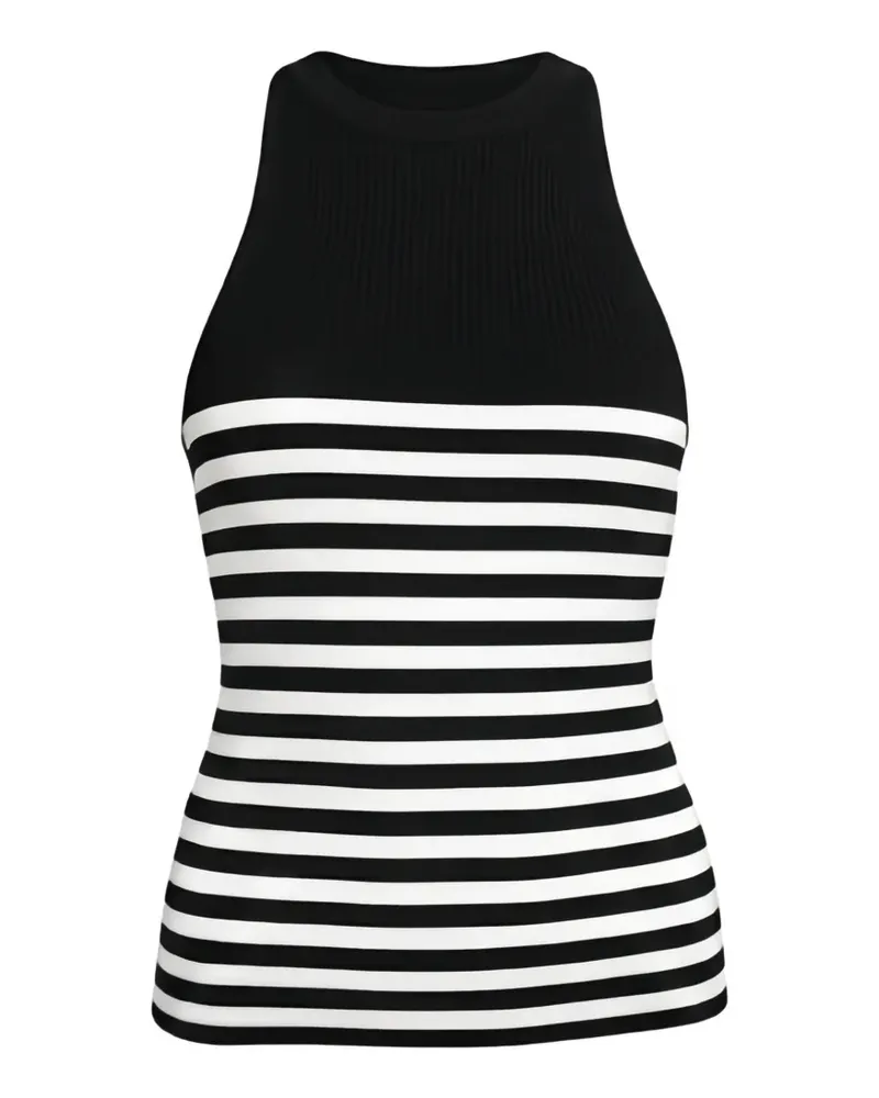 Max Mara Gestreiftes Oberteil - Schwarz Schwarz