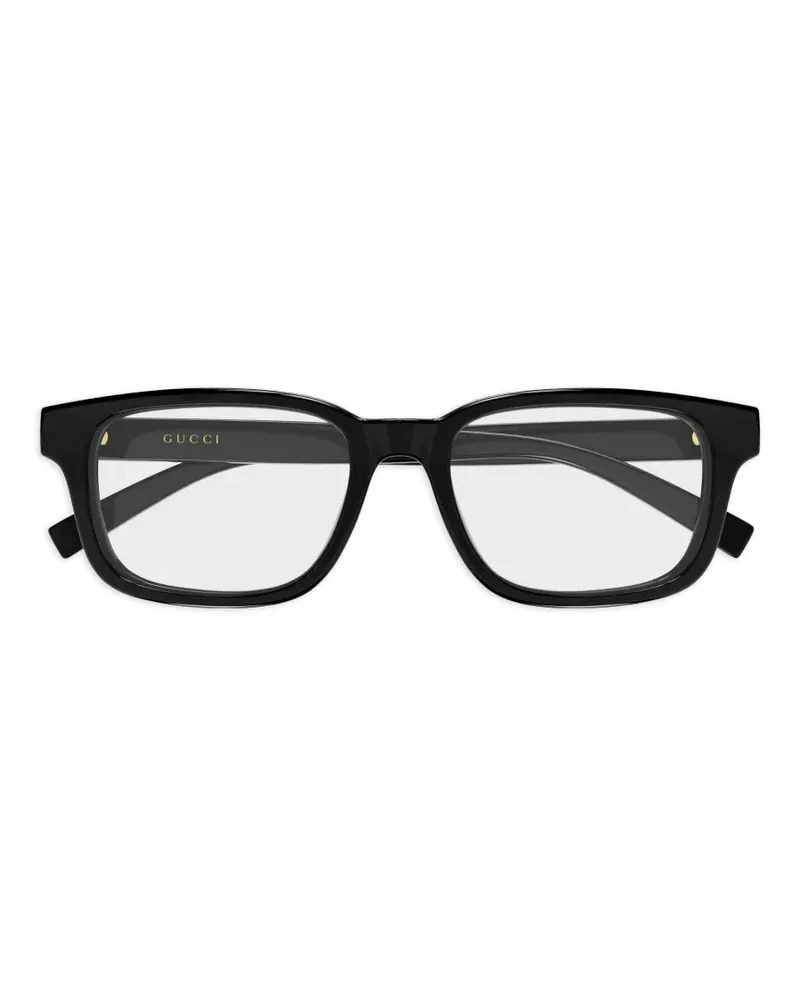 Gucci Brille mit eckigem Gestell - Schwarz Schwarz