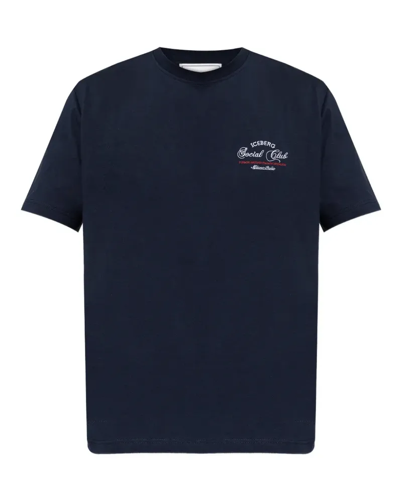Iceberg logo T-shirt - Blau Blau