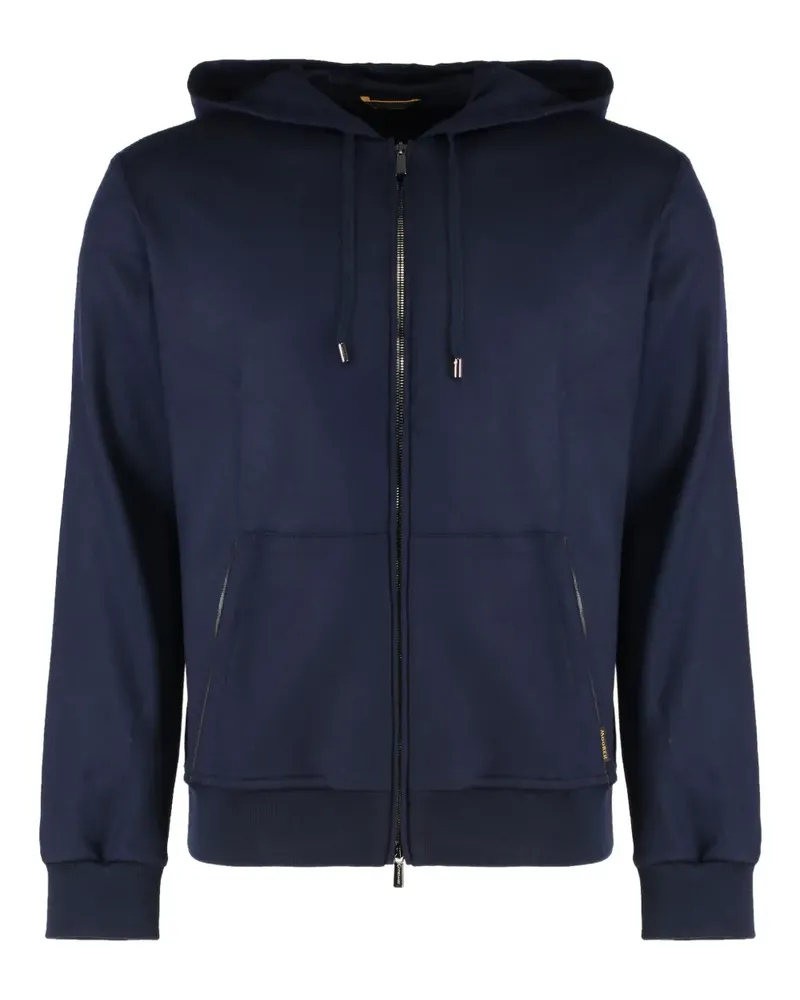 MOORER Matthew Hoodie mit Reißverschluss - Blau Blau